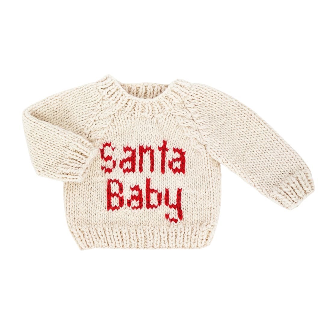 Knitted sweater with &