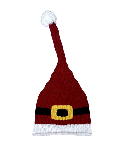 red santa belt hat