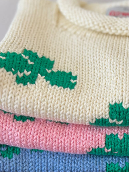 close up of shamrock sweaters
