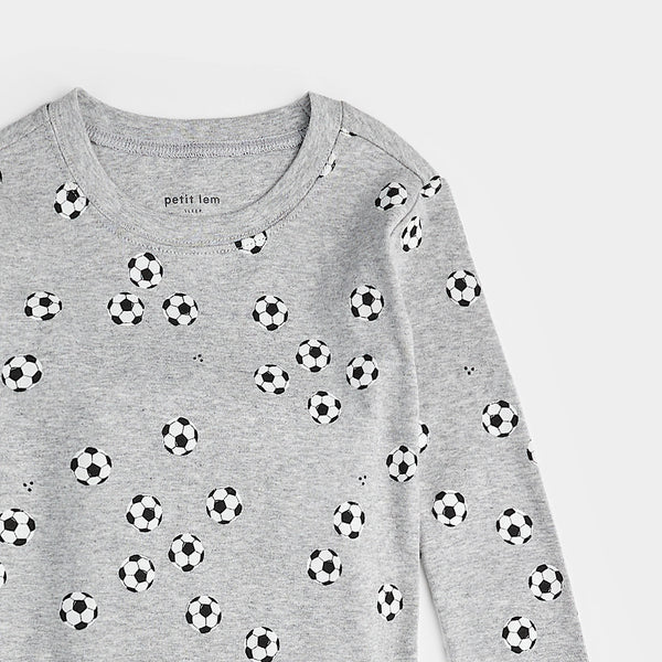 grey soccer 2pc pajamas
