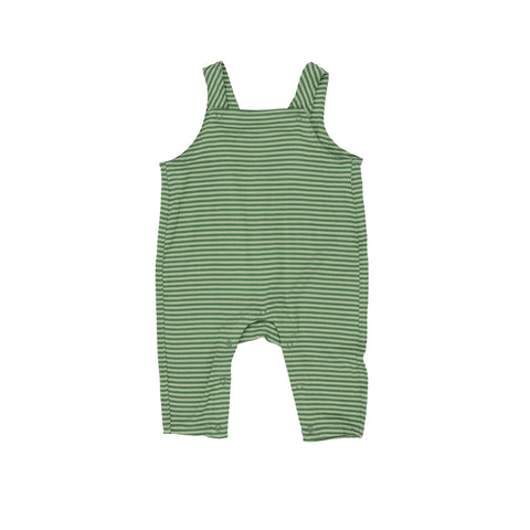 green striped overalls