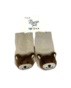 Baby Teddy Bear Rattle Socks