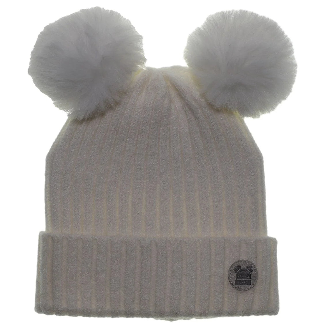 cream knit hat
