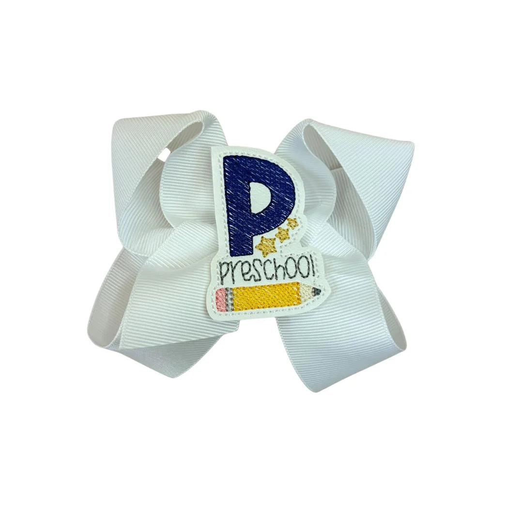 White bow with &