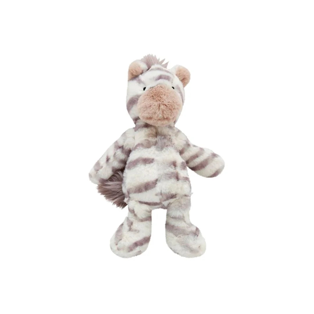 zebra plush rattle