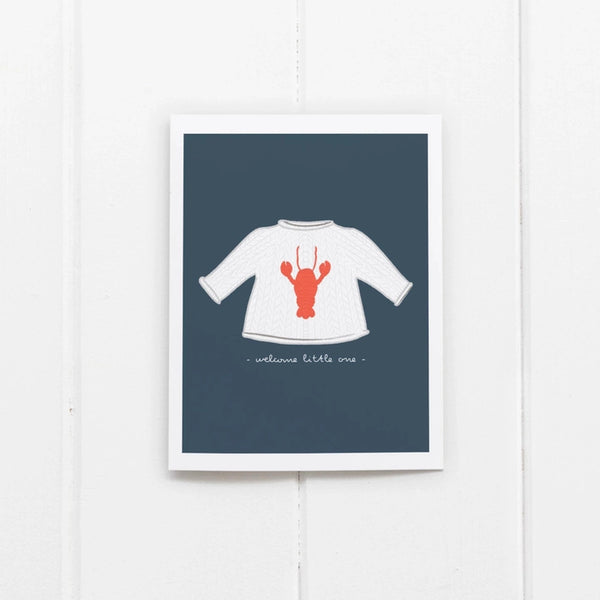 lobster sweater card on its own