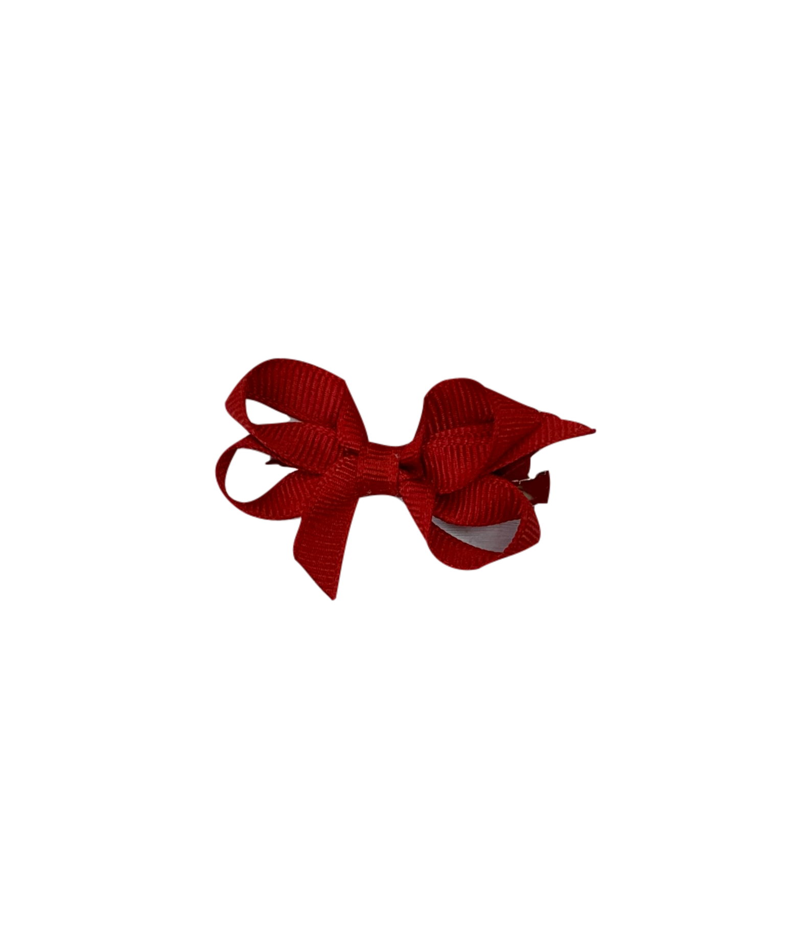 red bow on hair clip