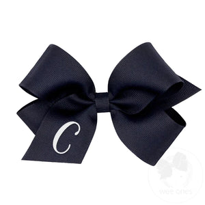navy bow with letter C