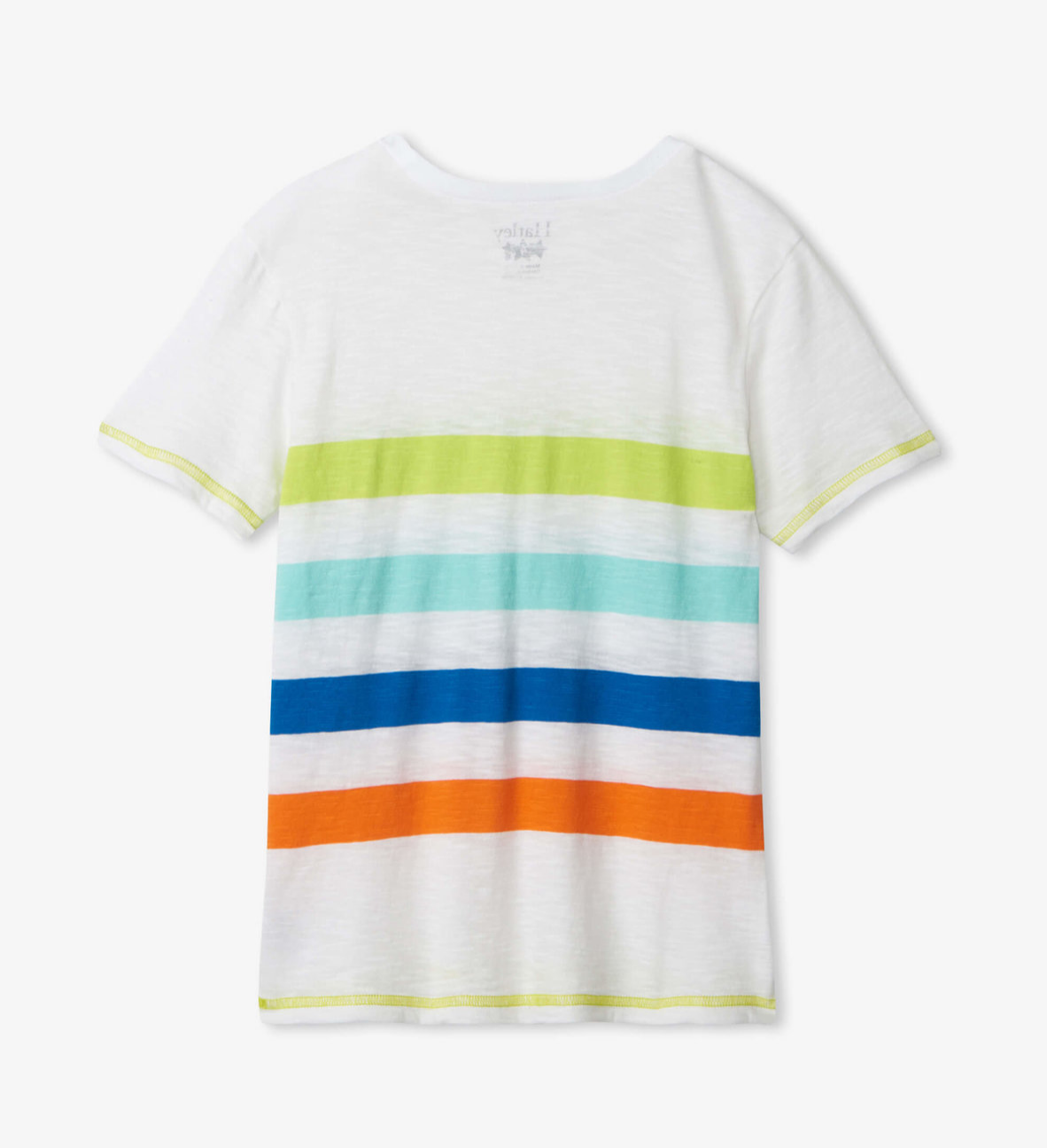 back of shirt with stripes on back - Hatley boys tee