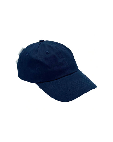 front of hat solid navy blue