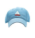 light blue hat with sailboat
