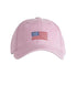light pink hat with american flag baseball cap