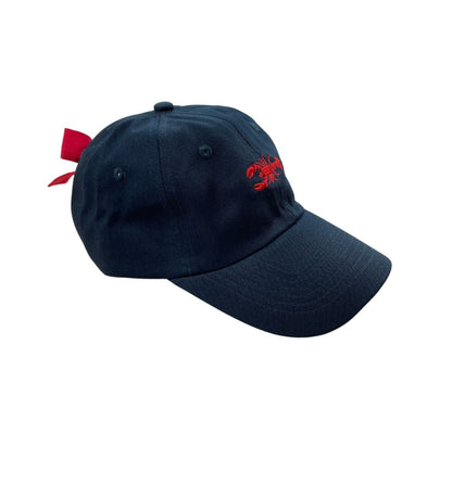 front of hat shows red lobster