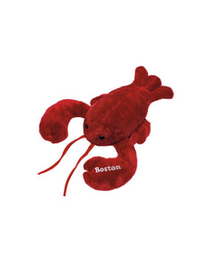 red lobster plush with Boston on claw