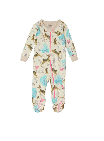 ivory coverall with forest animals - Hatley coverall