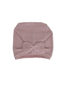 rose knit bonnet