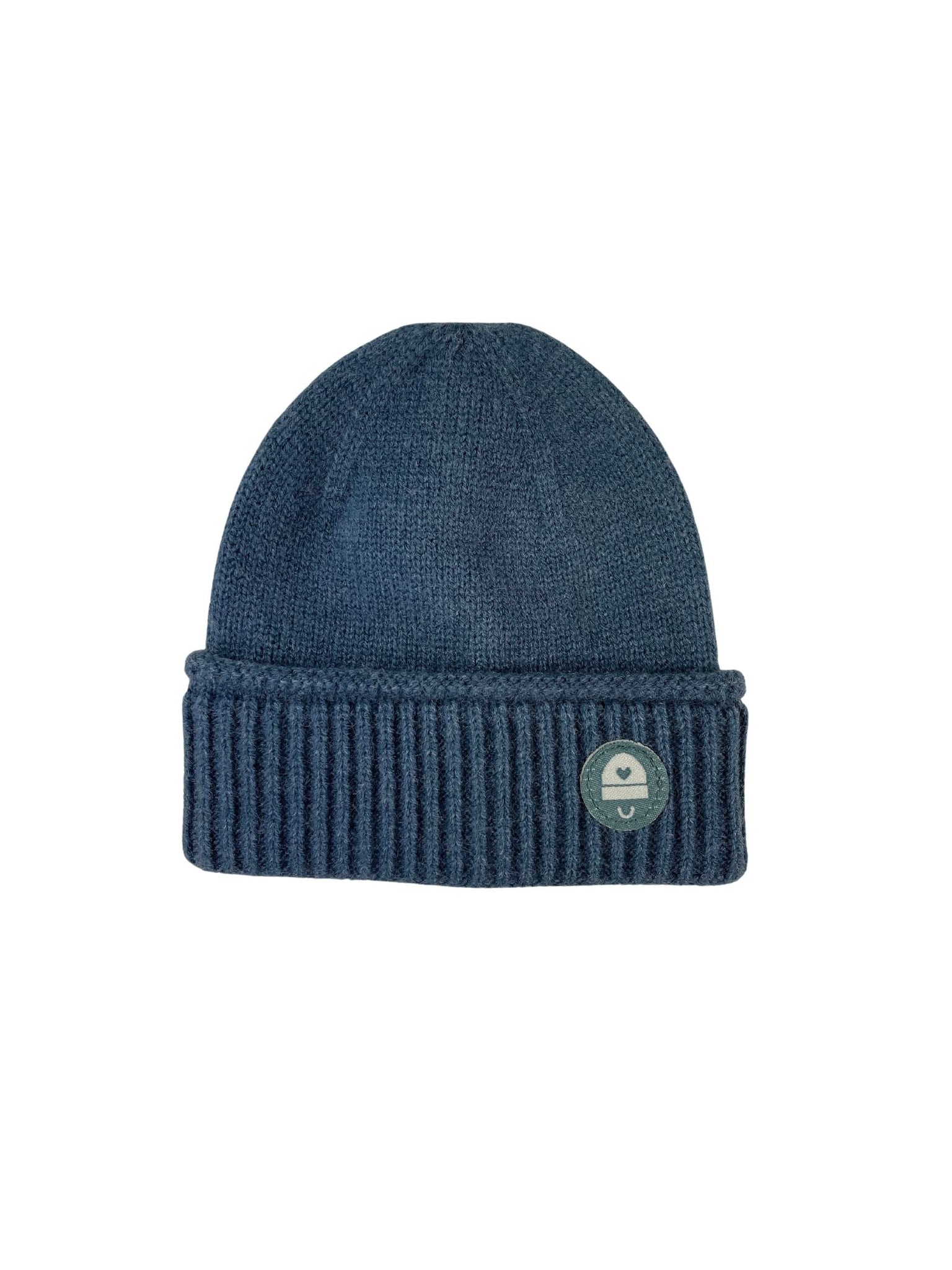 arctic blue ribbed winter hat