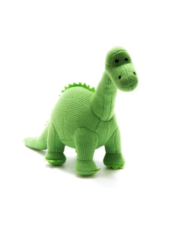 green Dino plush