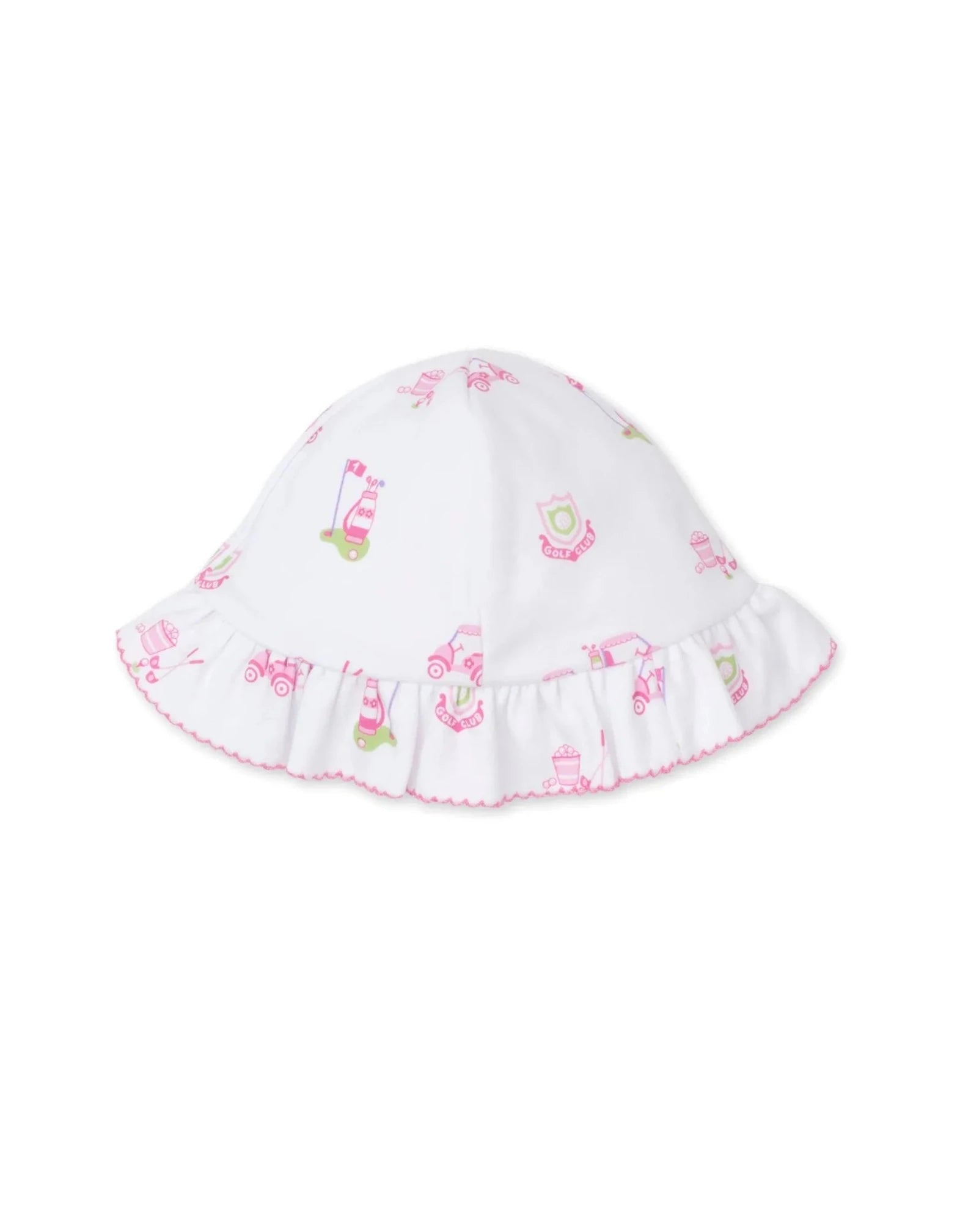 Baby White Pink Hole in One Golf Floppy Hat The Red Wagon