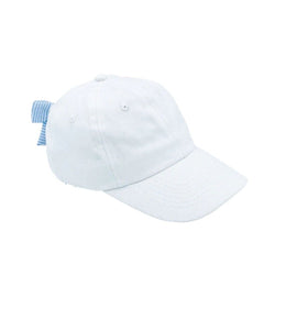 front of hat solid white