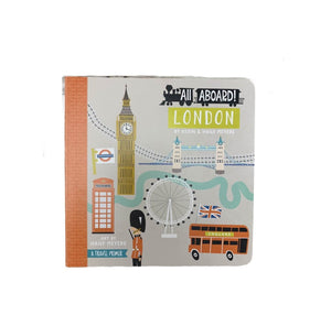 cover of book featuring some landmarks of London