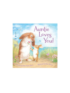 Auntie Loves You book, cover shows aunt bunny and small bunny
