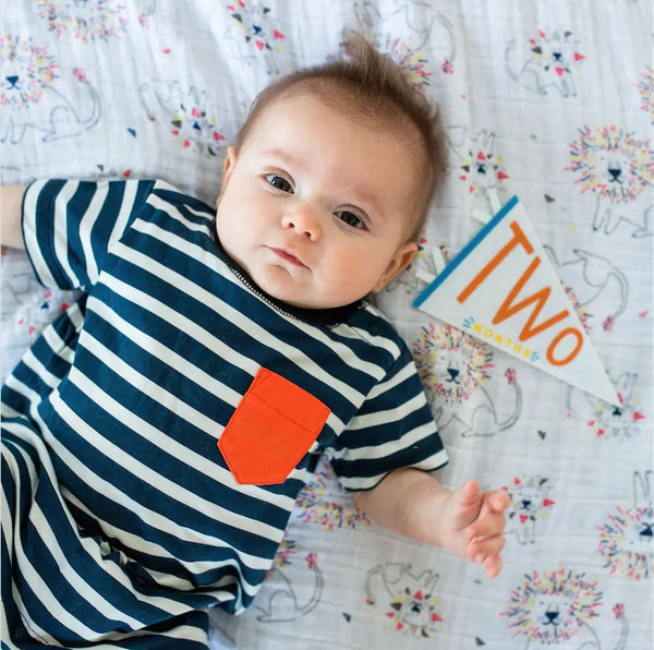 baby with two month pennant