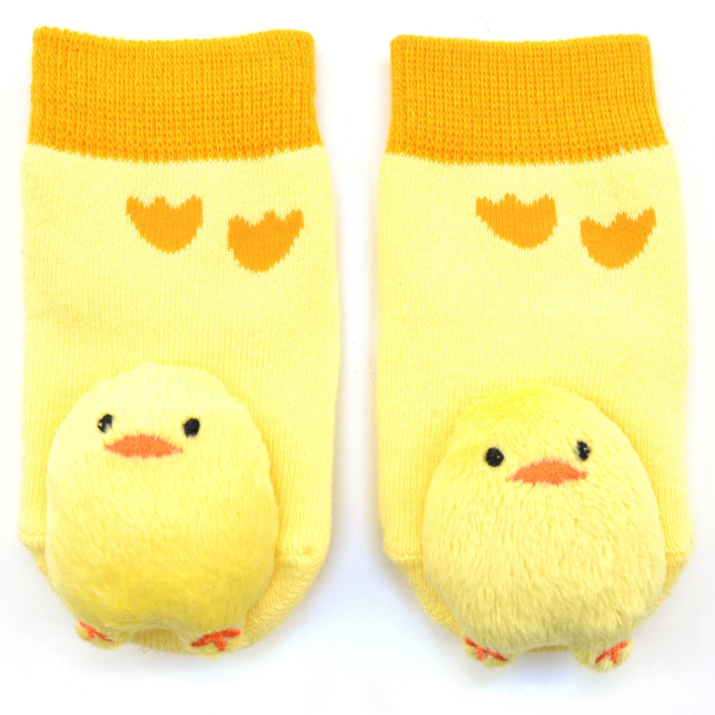 Baby Chick Rattle Socks