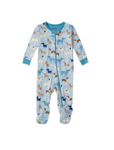 blue puppies coverall - Hatley baby coverall