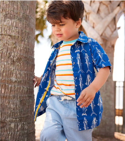 boy wearing shirt - hatley kids shirt