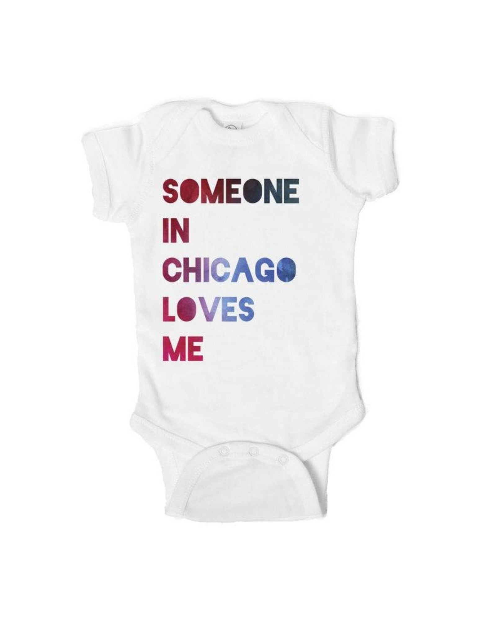 someone in chicago loves me onesie