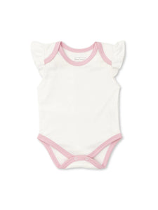 Pink short sleeve deals onesie