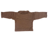 back of sweater solid brown 