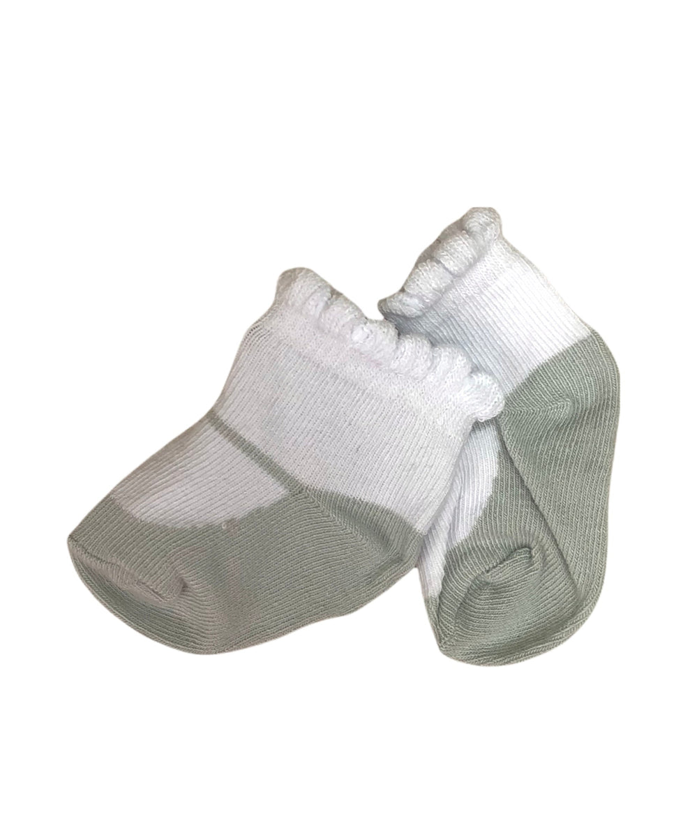 Grey Mary Jane Baby Socks | The Red Wagon