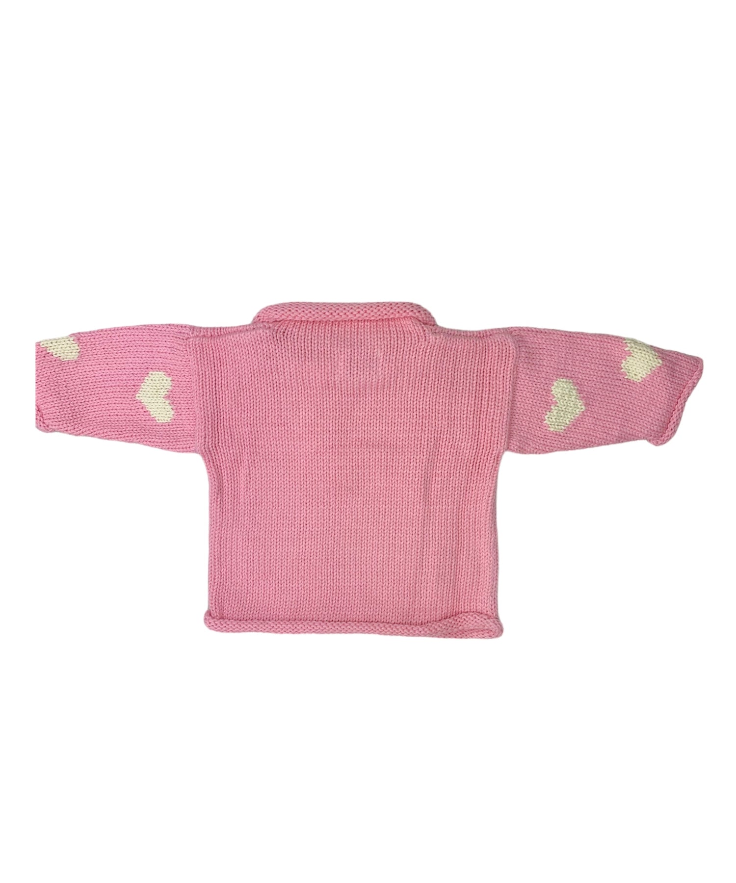 back of sweater plain pink