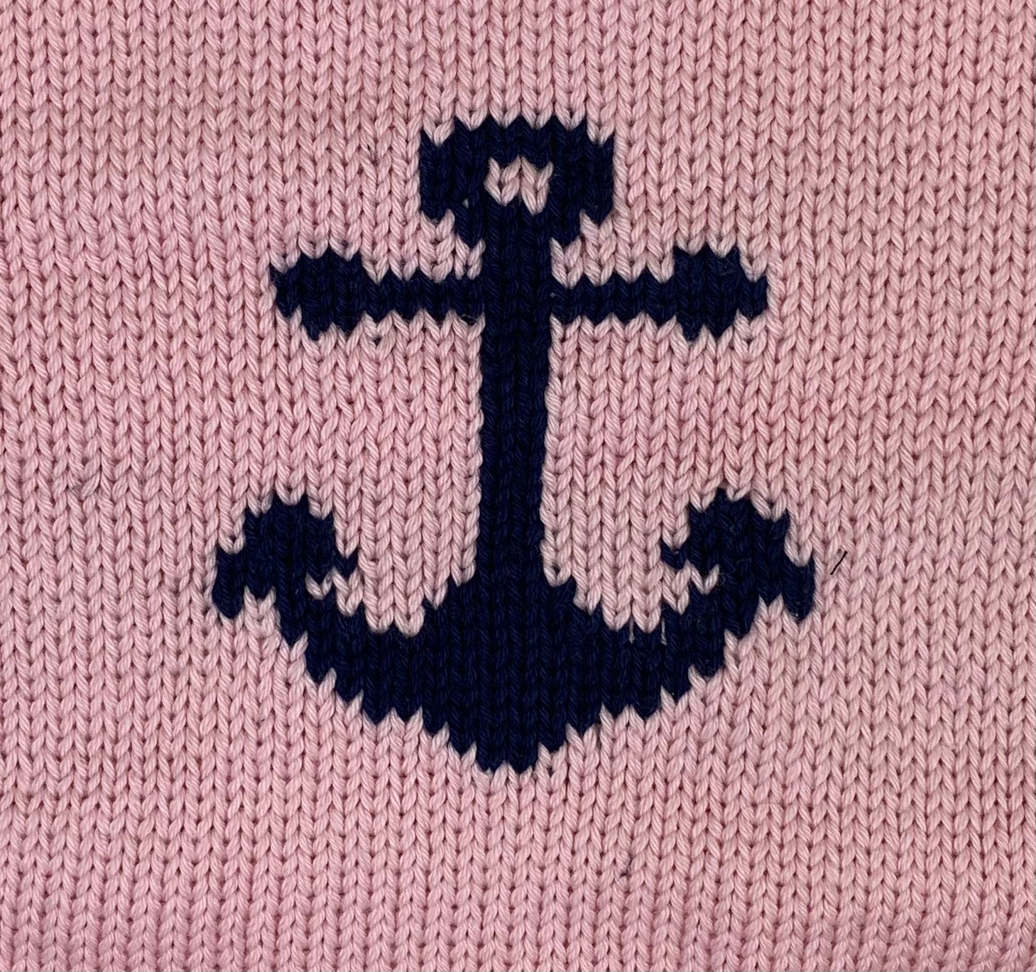 close up of navy anchor