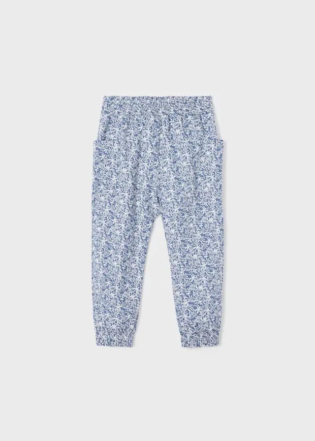 Children s Blue Printed Long Trouser The Red Wagon