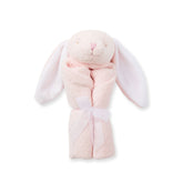 pink bunny lovie rolled up