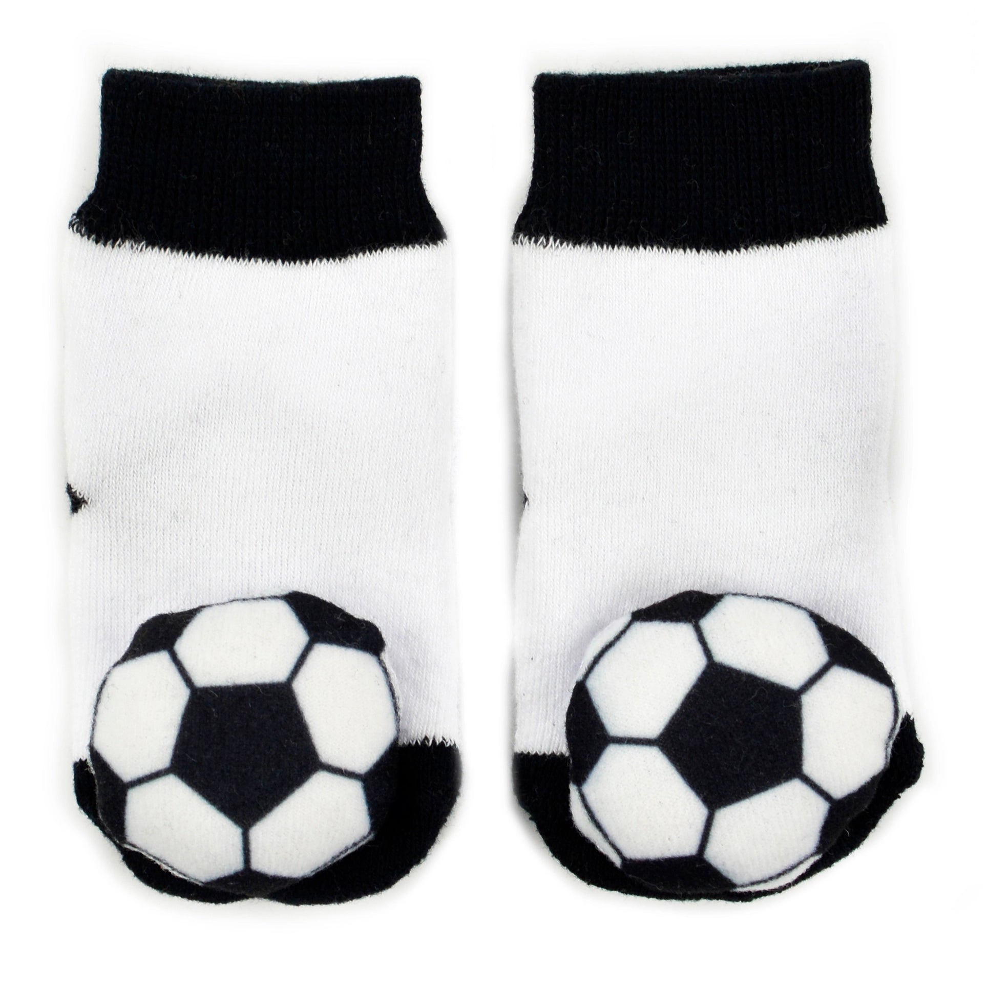 close up of soccer rattle socks